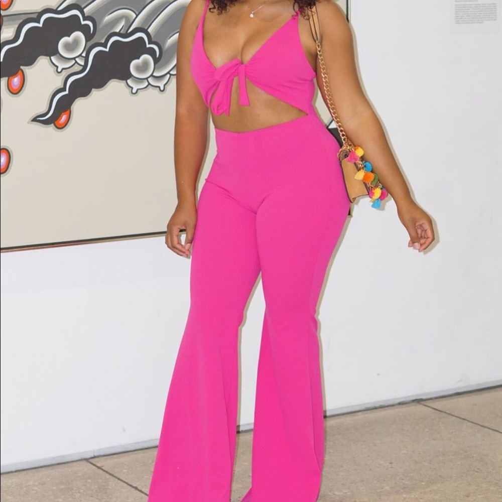 Pink Flor Jumpsuit